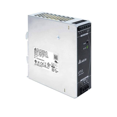 Блок питания импульсный Delta Lyte, 120W, 5А, 85_264VAC (120_375VDC) / 24VDC, DIN35, реле DC OK, винт. клеммы, сталь. корпус