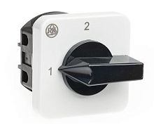 Переключатель Rade Koncar BS 16 56 U, 3P, 20A, тип 1-2 (90°), 3NO на 1_2, 7.5kW(400VAC по АС-23), на дверь, фронт IP40