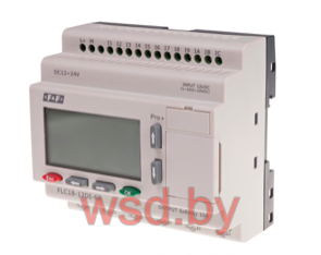 FLC18-12DI-6R ПЛК модульного исполнения, расширение до 16 доп. модулей, LCD 4x16 led light, HMI, Modbus RTU/ASCII, RS-232/RS-485, 12DI, 6AI 0-10В, 6DO PNP, PWM, RTC, 6 модулей, монтаж на DIN-рейку 12-24В DC 10A 6NO IP20