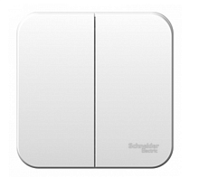BLANCA Открытой Установки 2-клавишный выключатель, 6А, 250В, БЕЛЫЙ (Schneider Electric) Systeme Electric