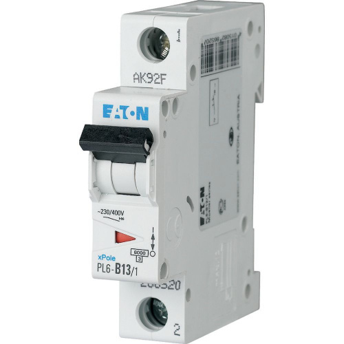 Авт. выключатель EATON PL6-D32/1, 1P, 32A, хар-ка D, 6kA, 1M