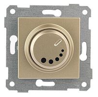 Rita - Светорегулятор (RC) с подсветкой, поворотный, 325 Вт, золото доре