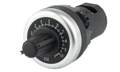 Потенциометр GQELE AD116-22PM, 100kΩ, 22mm, IP64