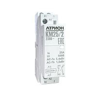 Контактор модульный Атрион KM25/11, 1NO+1NC, 25A, 230VAC, механическая индикация, 1M Контактор модульный Атрион KM25/11, 1NO+1NC, 25A, 230VAC, механическая индикация, 1M
