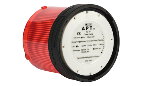 Модуль вращающегося света APT TL-70, красный, LED, 24VAC/DC, d=70mm, IP65 фото 2 Модуль вращающегося света APT TL-70, красный, LED, 24VAC/DC, d=70mm, IP65 фото 2