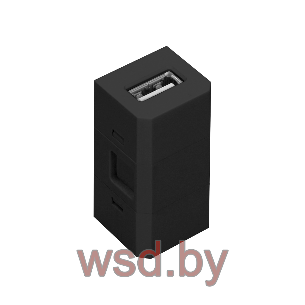 Розетка сменная модульная USB, для блока OR-GM-9015/B, черный