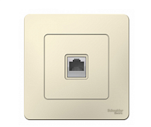 BLANCA Скрытой Установки Розетка телефонная RJ11, МОЛОЧНЫЙ (Schneider Electric) Systeme Electric