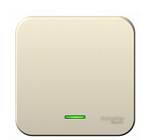 BLANCA Открытой Установки 1-клавишный выключатель с подсветкой с изолированной пластиной,6А, 250В, МОЛОЧНЫЙ (Schneider Electric) Systeme Electric