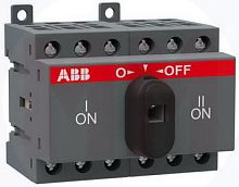 Выключатель нагрузки ABB реверсивный OT16F3C, 3P, схема I-0-II, без рукоятки