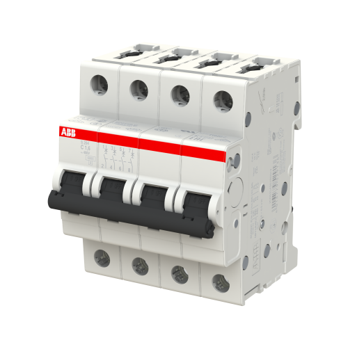 Автоматический выключатель ABB S204-C1,6 4P C 1,6A 10kA 4M