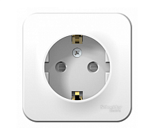 BLANCA Открытой Установки РОЗЕТКА с заземлением со шторками, 16А, 250В, БЕЛЫЙ (Schneider Electric) Systeme Electric