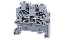 Клемма проходная Connectwell CXS4 /6x45,9mm, пружинная, бок. ввод, 2 присоед., 4(max 6)mm2, 32A, 1000V, серая Клемма проходная Connectwell CXS4 /6x45,9mm, пружинная, бок. ввод, 2 присоед., 4(max 6)mm2, 32A, 1000V, серая