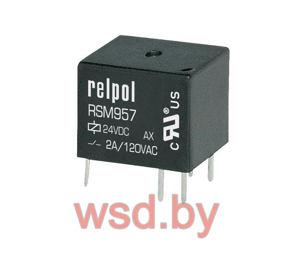 Реле RSM957-0111-85-S012, 1CO, 2A(24VDC), 12VDC, для печатных плат, IP67. Фото N2