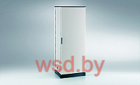 Дверь ENUX SIMPLEX (сталь 1,5мм) 2000x600мм (ВxШ) с 2 передними стойками, RAL7035, IP55. Фото N2