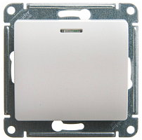 Выключатель 1-клавишный с подсветкой Glossa Systeme Electric (Schneider Electric) GSL000613 Перламутр