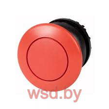 Кнопка грибовидная красная 36мм Titan M22-DRP-R, с микропереключ. фиксация/возврат, IP67