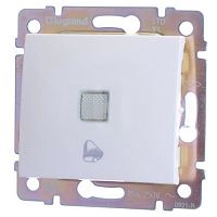 Legrand Legrand Valena - Кнопка с подсветкой и пиктограммой звонка 12В, белый