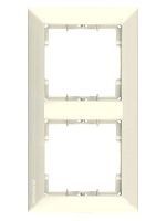 Рамка Mutlusan Daria 2 поста, к механизмам серии 21, вертикальный монтаж, сл.кость