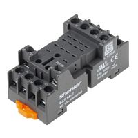 Цоколь Shenler SEB11-E, 25A(500V), винтовой зажим, черный, на рейку DIN35, для REH, RUC, RUC-M, RPW, RM, 62.31, 62.32, 62.33
