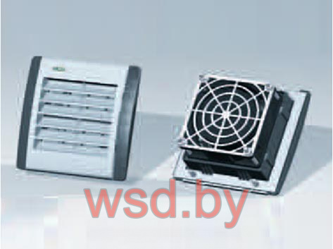 Вентилятор с фильтром, 14Вт, 14(37)м3/час, 230VAC, 115x115мм, IP54. Фото N2