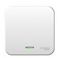 BLANCA Открытой Установки 1-клавишный выключатель с подсветкой, 10А, 250B, БЕЛЫЙ (Schneider Electric) Systeme Electric