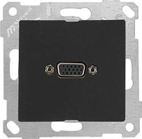 Розетка Mutlusan Rita VGA , черный мат