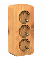 BLANCA Открытой Установки РОЗЕТКА 3-ая с заземлением без шторок, 16А, 250В, ЯСЕНЬ (Schneider Electric) Systeme Electric