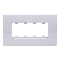 Каркас DKC в сборе с рамкой под 4 модуля VIVA (для монтажа ЭУИ в коробки код 10143)