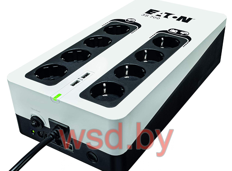 ИБП Eaton 3S 850 DIN, 850VA, 510W, 4+4 евророзеток, USB. Фото N2