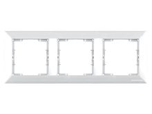 Рамка Mutlusan Daria 3 поста, к механизмам серии 21, горизонтальный монтаж, белый Рамка Mutlusan Daria 3 поста, к механизмам серии 21, горизонтальный монтаж, белый