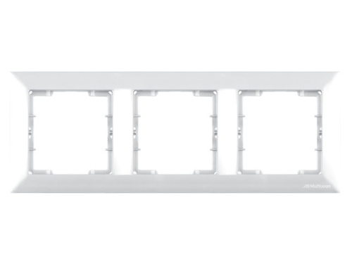 Рамка Mutlusan Daria 3 поста, к механизмам серии 21, горизонтальный монтаж, белый Рамка Mutlusan Daria 3 поста, к механизмам серии 21, горизонтальный монтаж, белый