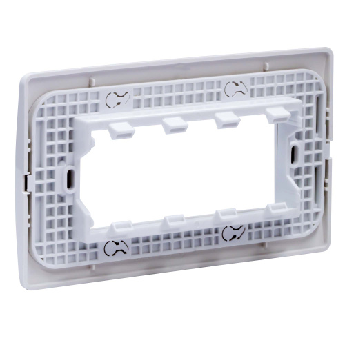 Каркас DKC в сборе с рамкой под 4 модуля VIVA (для монтажа ЭУИ в коробки код 10143) фото 2