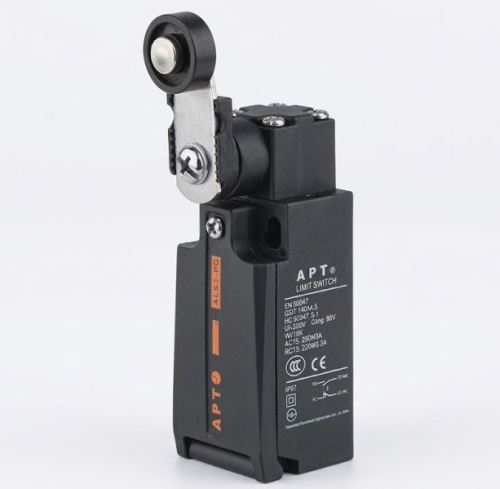 Выключатель концевой АРТ ALS3-P, 1NO+1NC мгнов., Ith=10A, 3A 240V AC15/24V DC13, мет. кач. рычаг с плас. роликом, пласт. корпус, IP67, отв. M20