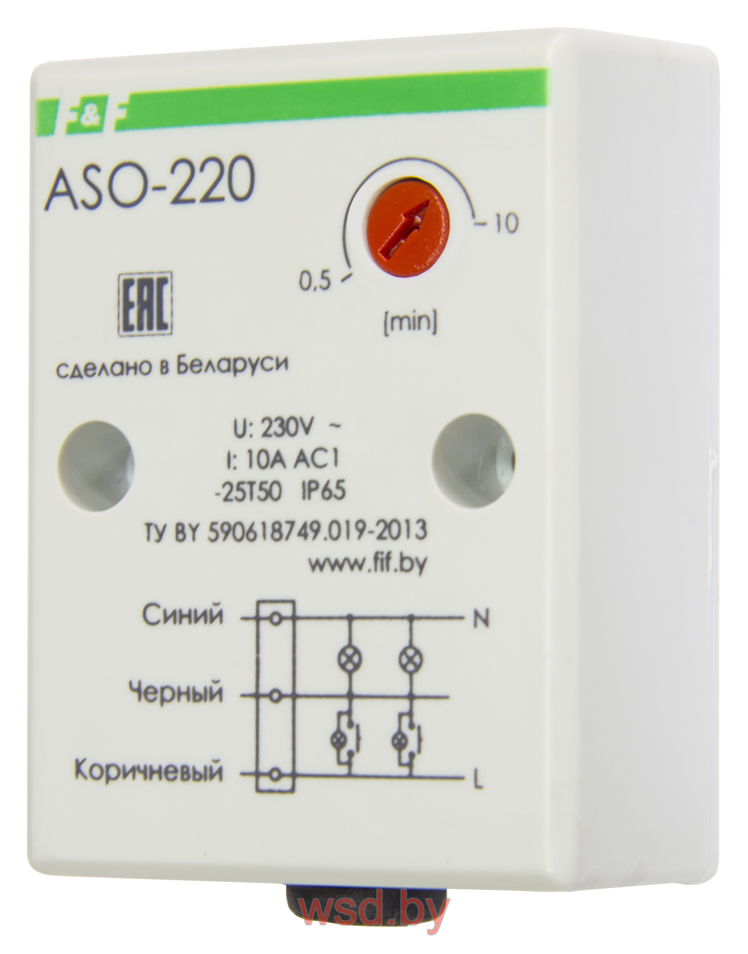 ASO-201 монтаж на плоскость 230В AC 16А 1NO IP20