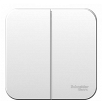 BLANCA Открытой Установки 2-клавишный выключатель, 6А, 250B, БЕЛЫЙ (Schneider Electric) Systeme Electric