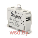 Блок индикатора, белый, LED, 100_230VAC, монтаж в коробку, для  CP/CM серий
