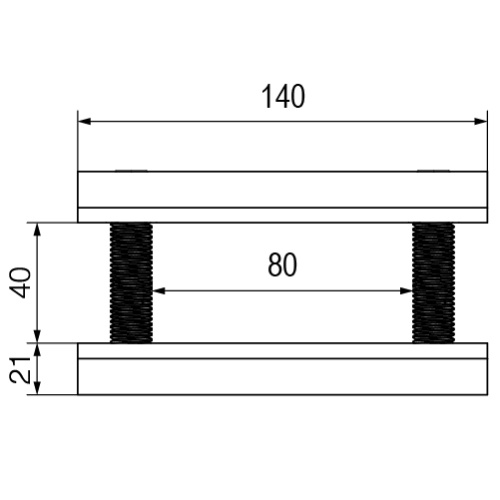 Зажим DKC для фиксации гибкой шины 80мм фото 2