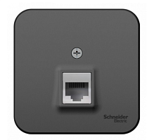 BLANCA Открытой Установки РОЗЕТКА компьютерная RJ45, категория 5E, АНТРАЦИТ (Schneider Electric) Systeme Electric