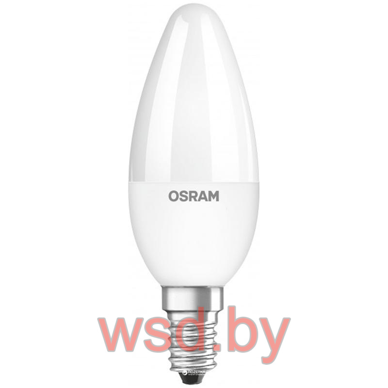 Лампа светодиодная 7W Свеча E14 3000K OSRAM