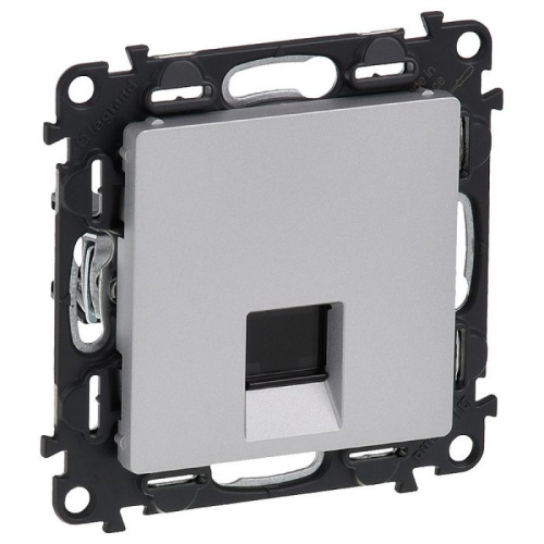 Legrand Valena Life - Розетка 1хRJ-45 UTP CAT5E, алюминий (индивидуальная упаковка)