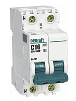 Автоматический выключатель 2Р 40А, C, ВА-101 4,5кА DEKraft