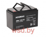 Батарея аккумуляторная Acumax AML110-12, 12V/110Ah, 208(214)x307x168 HxLxW, 29.5kg, 10-12лет
