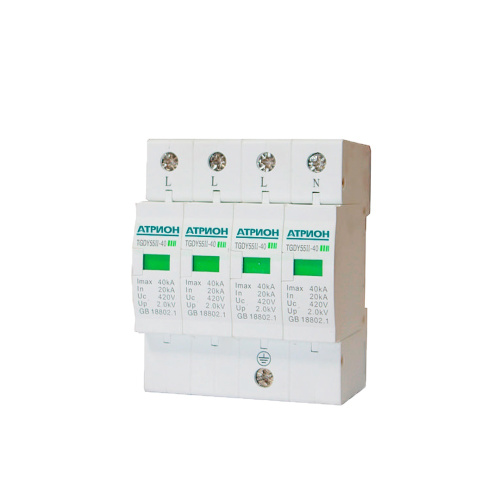 Ограничитель перенапряжения ОПС1-B, 4P, 420VAC, 30kA(8/20µs), класс B, 4M АТРИОН