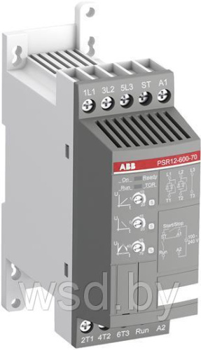 Устройство плавного пуска ABB PSR12-600-70, 5,5kW, 208_600VAC, 12А, U управление=100_240VAC