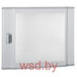 Дверь для щита XL3 160 на 2 ряда, профильная, прозрачное стекло