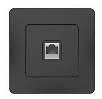 BLANCA Скрытой Установки Розетка компьютерная RJ45, категория 5E, АНТРАЦИТ (Schneider Electric) Systeme Electric