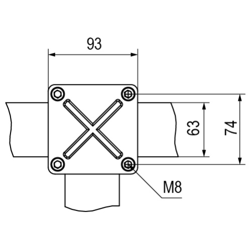 Зажим DKC для присоединения шины до 63 мм фото 2