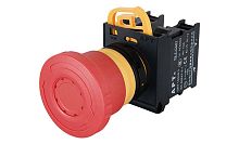 Кнопка аварийной остановки APT PB3E 40mm, разблок. поворотом, 1NC, 6A 230VAC/24VDC, 22mm, IP65 Кнопка аварийной остановки APT PB3E 40mm, разблок. поворотом, 1NC, 6A 230VAC/24VDC, 22mm, IP65