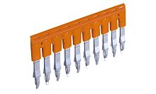 Перемычка Connectwell JX1.5/3 на 3 полюса, для клемм CP 3,5mm, 16A, оранжевая