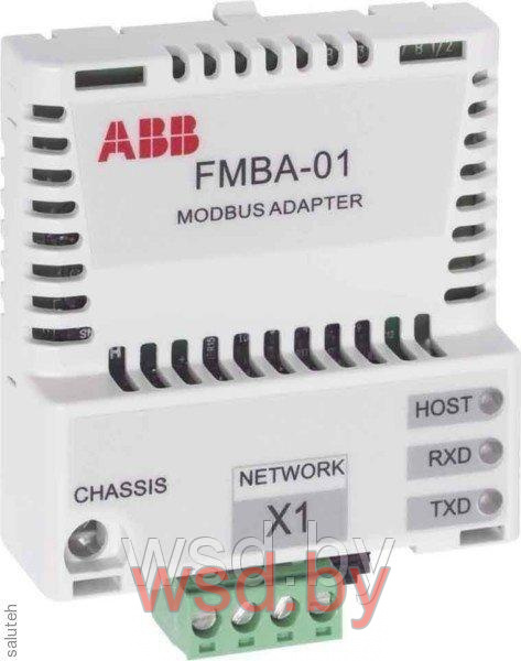Плата расширения интерфейса FMBA-01, Modbus RTU для ACS355. Фото N2